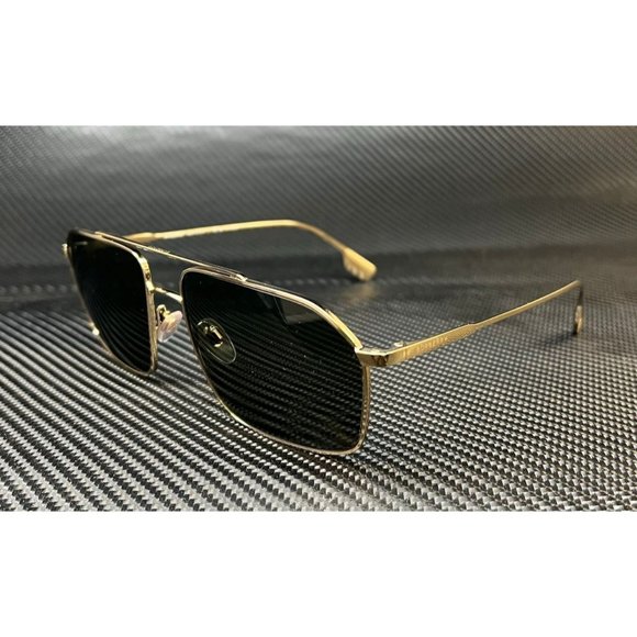 Burberry Men's Polarized Gold 59mm Sunglasses - Picture 1 of 5